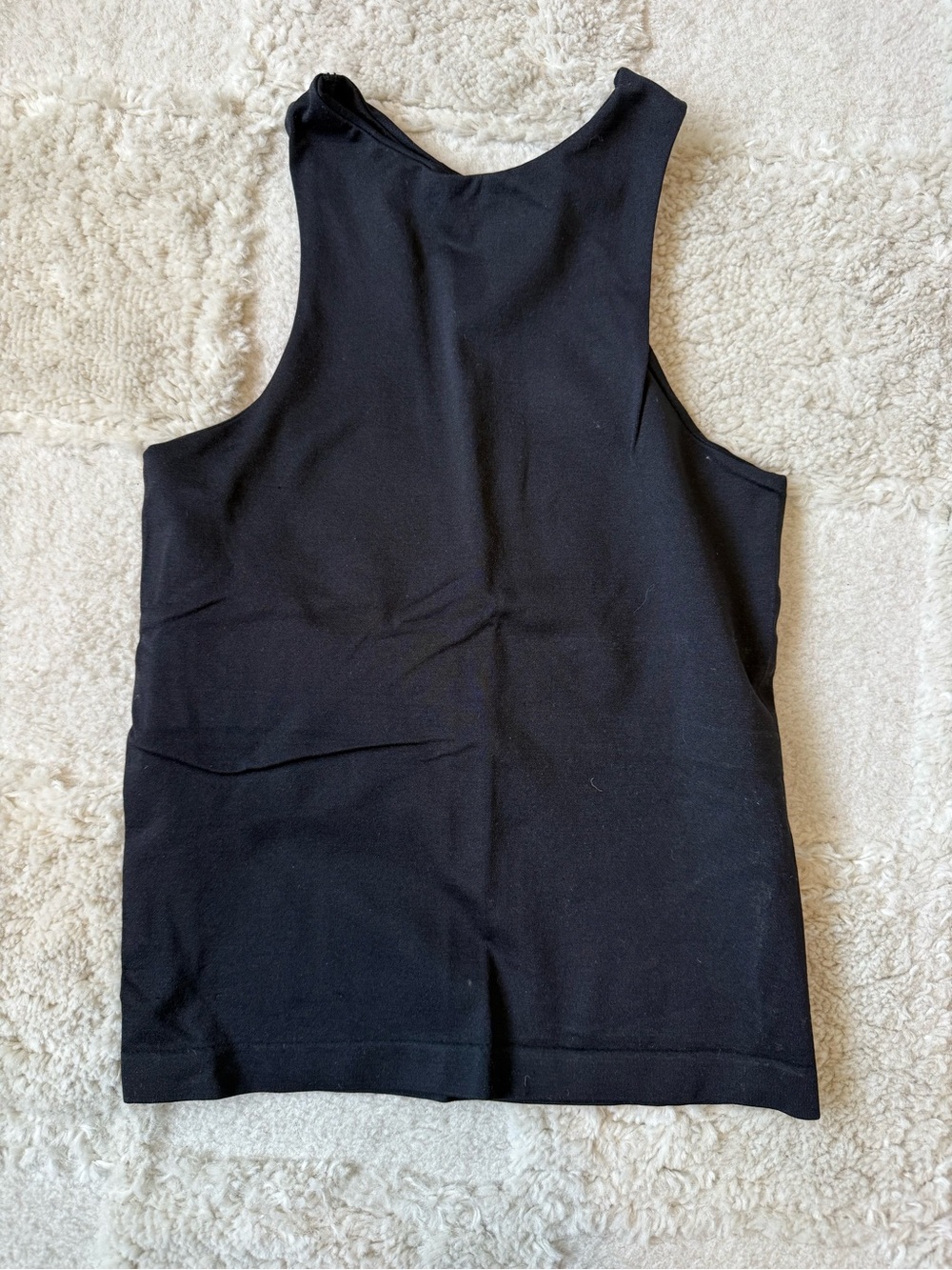 Everyday Black Racerback Tank Top - Sleek Stretch Knit